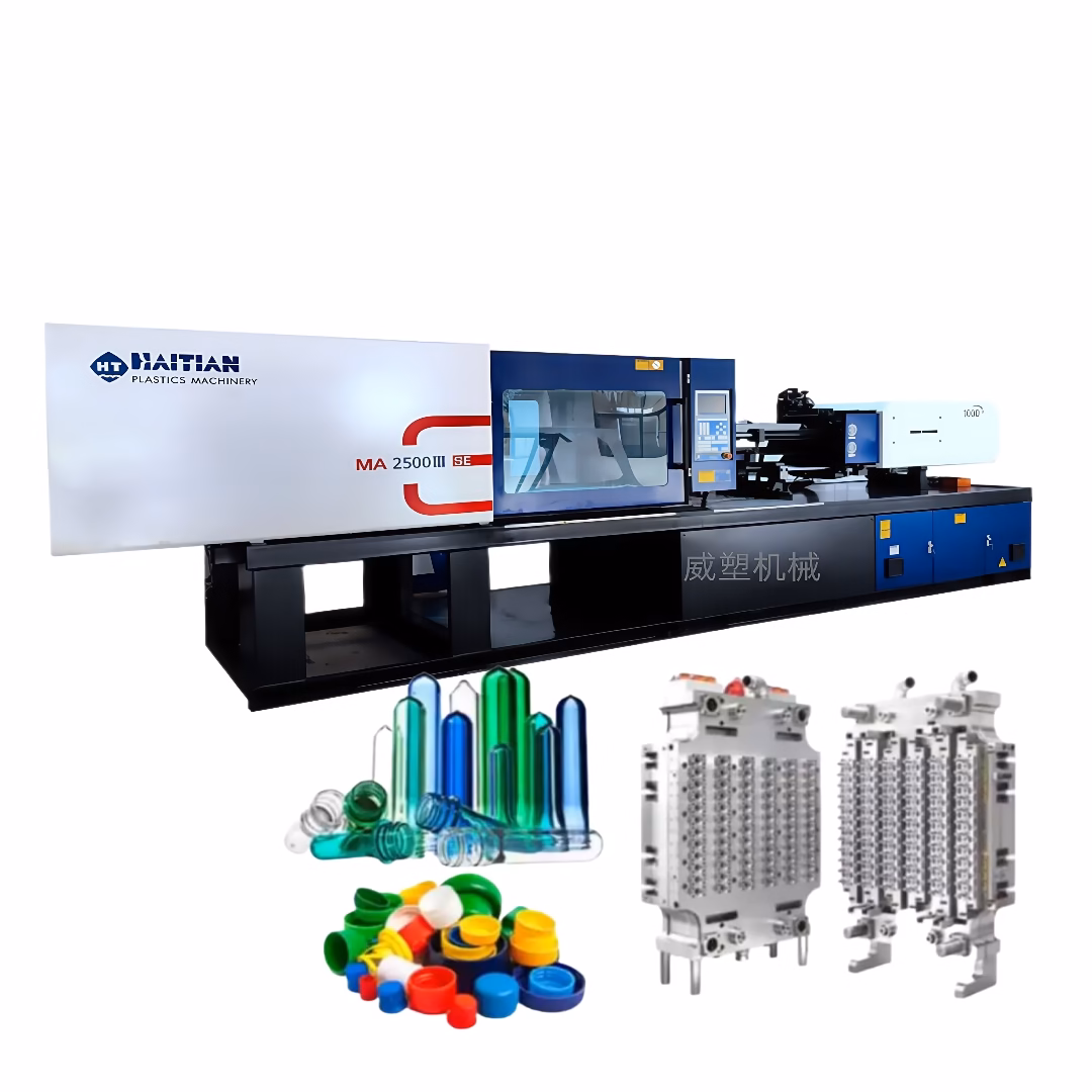 Haitian MA250-ton servo injection molding machine for bottle blank forming