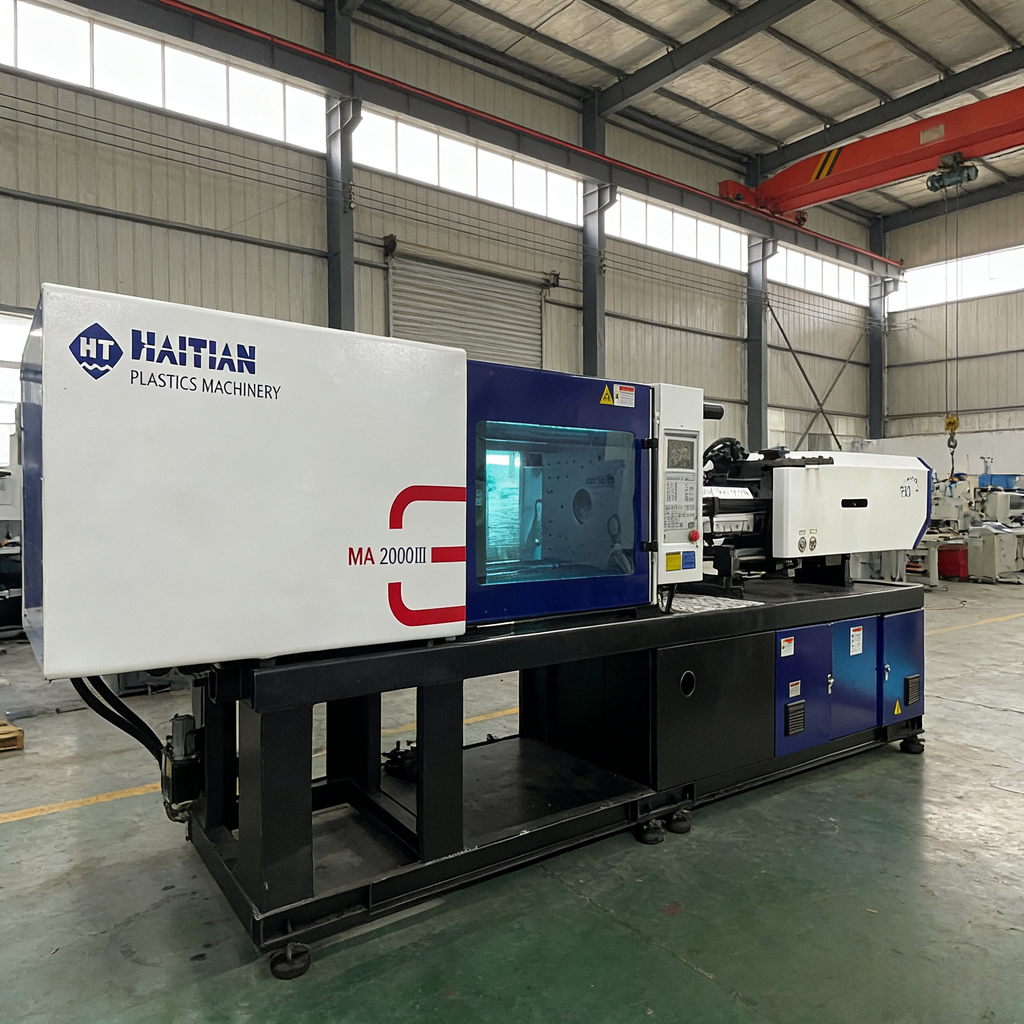 160 Ton Horizontal Hybrid Injection Molding Machine PLC Gearbox Pump Bearing Screw Motor Used Guangdong Small Manufacturing